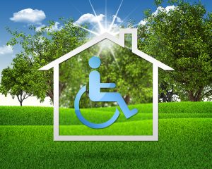 House icon with handicap symbol