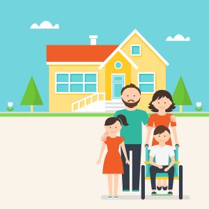 Accessible Housing for Families and Kids with Special Needs Illustration