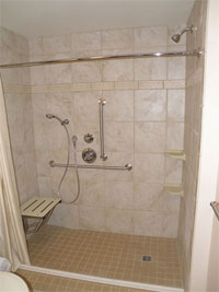 Walk-in Showers Designed and Constructed by Community Renovations